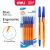 Finepoint Ballpoint Pen 0.7mm Blue Ink Yellow Barrel Blister Card 5's