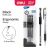 DAILY Gel Pen 0.5mm Black Ink Transparent Barrel with Grip Blister Card 3's
