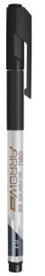 Arrow Ballpoint Pen 0.7Mm Black Ink Solid Barrel With Grip
