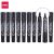Permanent Marker Dual Tip Bullet And Chisel Black Boxed 10