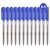 Arrow Ballpoint Pen Mini Tip 0.5Mm Blue Ink Transparent Barrel 6935205374486