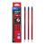 Red/Black Striped Pencil With Eraserl Hb 12 Pcs 6973504009975