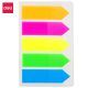 Index Tabs 43x12Mm Pp Tab Pink, Orange, Yellow, Green, Blue, Assorted 6921734943347