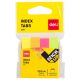 Index Tabs 50x12Mm Paper Tab Square Bright 4 Colour 6921734943446