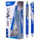 Retractable Ballpoint Pen 0.7Mm Blue Ink Solid Barrel