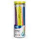 Graphite Pencil Hb Hexagonal Barrel Yellow, Green, Blue, Orange With Eraser Tube 50 6935205310033