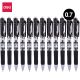 Retractable Gel Pen 0.7Mm Black Ink Transparent Barrel With Grip 6935205320025