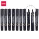 Permanent Marker Dual Tip Bullet And Chisel Black Boxed 10