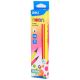 Triangular Pencil Hb Neon With Eraser Wood Free 12Pcs 6935205334138