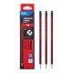 Red/Black Striped Pencil With Eraserl Hb 12 Pcs 6973504009975